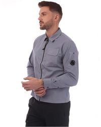 C.P. Company - Organic Gabardine Full-Zip Overshirt - Lyst