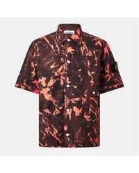 Stone Island - Camo Short Sleeve Shirt - Lyst