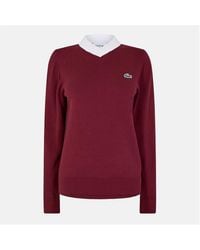 Lacoste - Knit Crew Neck Jumper - Lyst