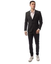 BOSS - Structured Natural Stretch Streamlined Fit Suit - Lyst