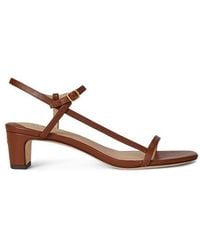 Ralph Lauren - Lainee Real Leather Heeled Sandals - Lyst