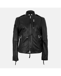 DSquared² - Leather Tailored Fit Jacket - Lyst