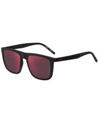 HUGO - Rectangle Sunglasses - Lyst