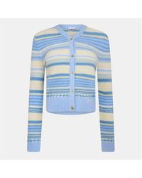 Ganni - Stripe Cardigan - Lyst