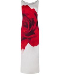 Alexander McQueen - Bleeding Rose Pencil Dress - Lyst