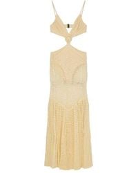 PATBO - Crochet Bloom Cut Out Maxi Dress - Lyst