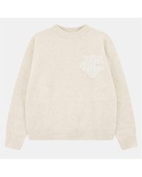 The Couture Club - Fluffy Knit Crew Sweater - Lyst
