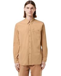 Lacoste - Long Sleeve Plain Shirt - Lyst