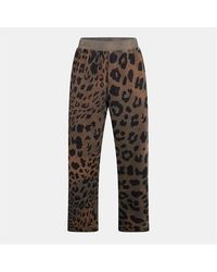 Aries - Leopard Closed Hem Fleece Joggers - Lyst