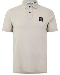 Stone Island - Compass Logo Polo Shirt - Lyst