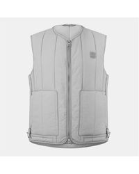 HUGO - Batino Quilted Sleeveless Double Zip Gilet - Lyst