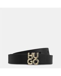 HUGO - Leather Belt - Lyst