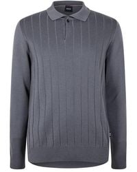 BOSS - H-Beduardo Knitted Regular Fit Crew Neck Jumper - Lyst