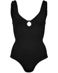 Hunza G - Coverage Swim Scoop Neck Swimsuit - Lyst