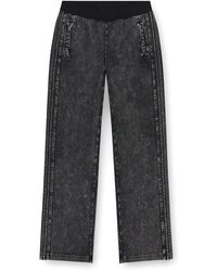 DIESEL - Open Hem Fleece Jogging Bottoms - Lyst
