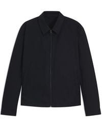 BOSS - Beckham Cotton Zip Long Sleeve Overshirt - Lyst