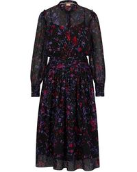 BOSS - Denalea Wrap Design Dress - Lyst