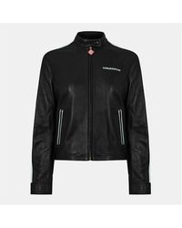 CASABLANCA - Racer Leather Jacket - Lyst