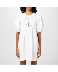 Ganni - Tie String Dress - Lyst