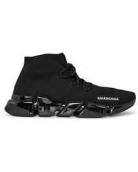 Balenciaga - Speed 2.0 Clear Sole Lace-Up Sneakers - Lyst