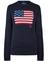 Polo Ralph Lauren - Flag Knit Jumper - Lyst