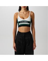 Palm Angels - Race Crop Knit Top - Lyst