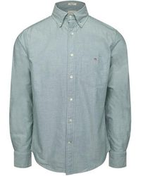 GANT - Reg Oxford Shirt Forest L - Lyst