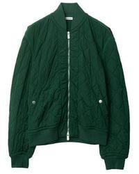 Burberry - Quilted Long Sleeve Zip Quilted Jacket - Lyst