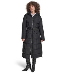 DKNY - Outerwear Insulated Quilted Long Puffer Jacket - Lyst