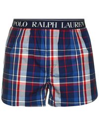 Polo Ralph Lauren Check Slim Fit Boxer - Blue