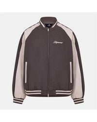 Represent - Metal Snap Button Varsity Jacket - Lyst