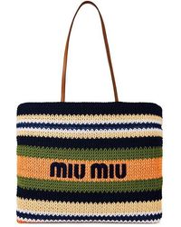 Miu Miu - Miu Crochet Strp M Ld42 - Lyst