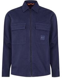 BOSS - Lovel-Zip 15 M Zip Overshirt - Lyst
