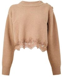 Chloé - Mp18 Cable Knit Jumper - Lyst