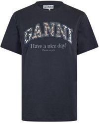 Ganni - Graphic Baby Tee - Lyst