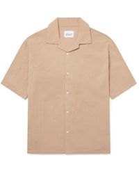 Albam - Crinkle Short Sleeve Relaxed Fit Shirt - Lyst