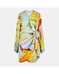 Never Fully Dressed - Sunset Vienna Wrap Dress - Lyst