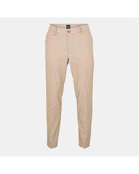 BOSS - Kane Stretch Tailored Fit Straight Leg Trousers - Lyst