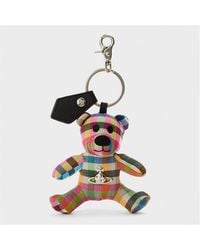 Vivienne Westwood - Viv Teddy Bear Metal Keyring - Lyst