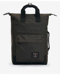 Barbour - Field Waxed Backpack - Lyst
