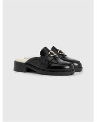 Tommy Hilfiger - Leather Warm-lined Mules - Lyst