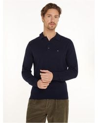 Tommy Hilfiger - Cashmere-Blend Long Sleeve Polo - Lyst