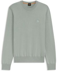 BOSS - Long Sleeve Crew Neck Jumper (Kanovano) - Lyst
