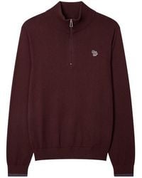 Paul Smith - Zebra Logo 1/4 Zip Sweater - Lyst