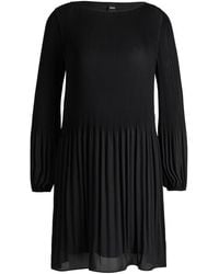 BOSS - Dasie Skater Dress, Skater Dress Design - Lyst