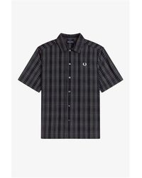 Fred Perry - Patterned Short Sleeve Shirt - Lyst