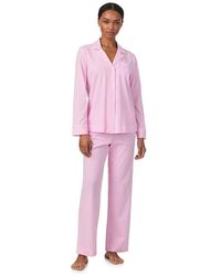 Ralph Lauren - Knit Long Sleeve Pyjama Set - Lyst