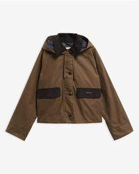 Barbour - Cropped Hooded Jacket - Lyst