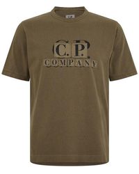 C.P. Company - Cp Jsy Ptch Lgo Ts Sn99 - Lyst