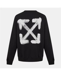Off-White c/o Virgil Abloh - Skate Graphic Relaxed Fit Crew Sweatshirt - Lyst